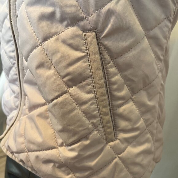 Lightweight Light Pink/Mauve Diamond-Quilted Vest Old Navy Size XS Zip Up - Picture 4 of 8